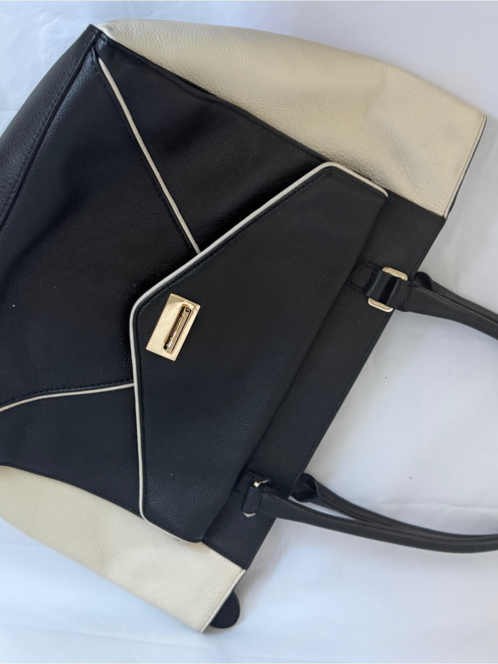 kate spade Black and Cream Shoulder Tote